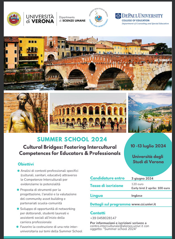 Competenze Interculturali - Summer School 2024 - Università di Verona
