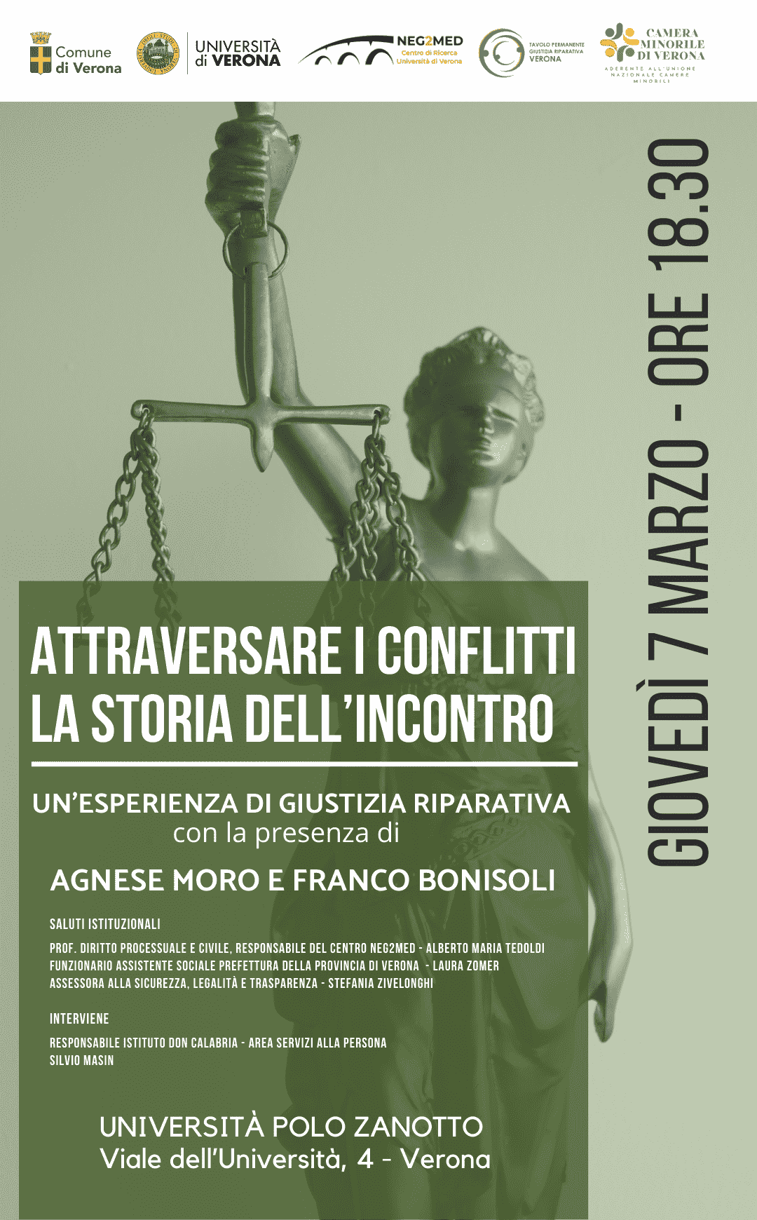 Giustizia Riparativa - Università di Verona - Agnese Moro - Franco Bonisoli