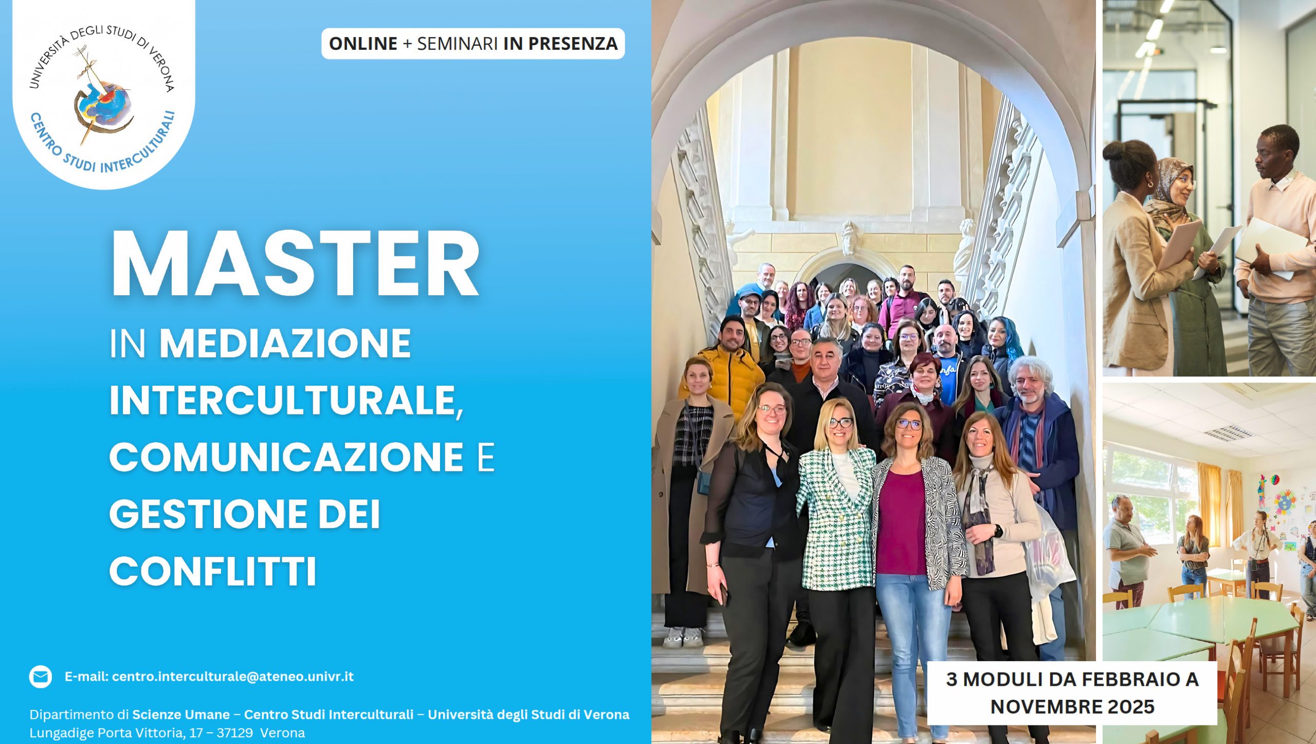 Master Mediazione Interculturale, Comunicazione, Gestione dei Conflitti - Università di Verona - Centro Studi Interculturali