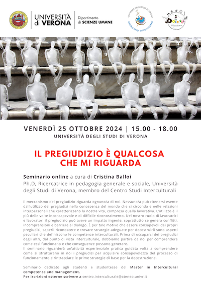 - Prof. Portera - Master Mediazione Interculturale - Conferenza sul Pregiudizio 25.10.24