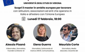 Master Comunicazione Europea, Media e Giornalismo Interculturale - UniVerona