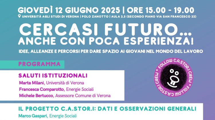 "Cercasi Futuro…". Convegno su giovani e lavoro - UniVerona