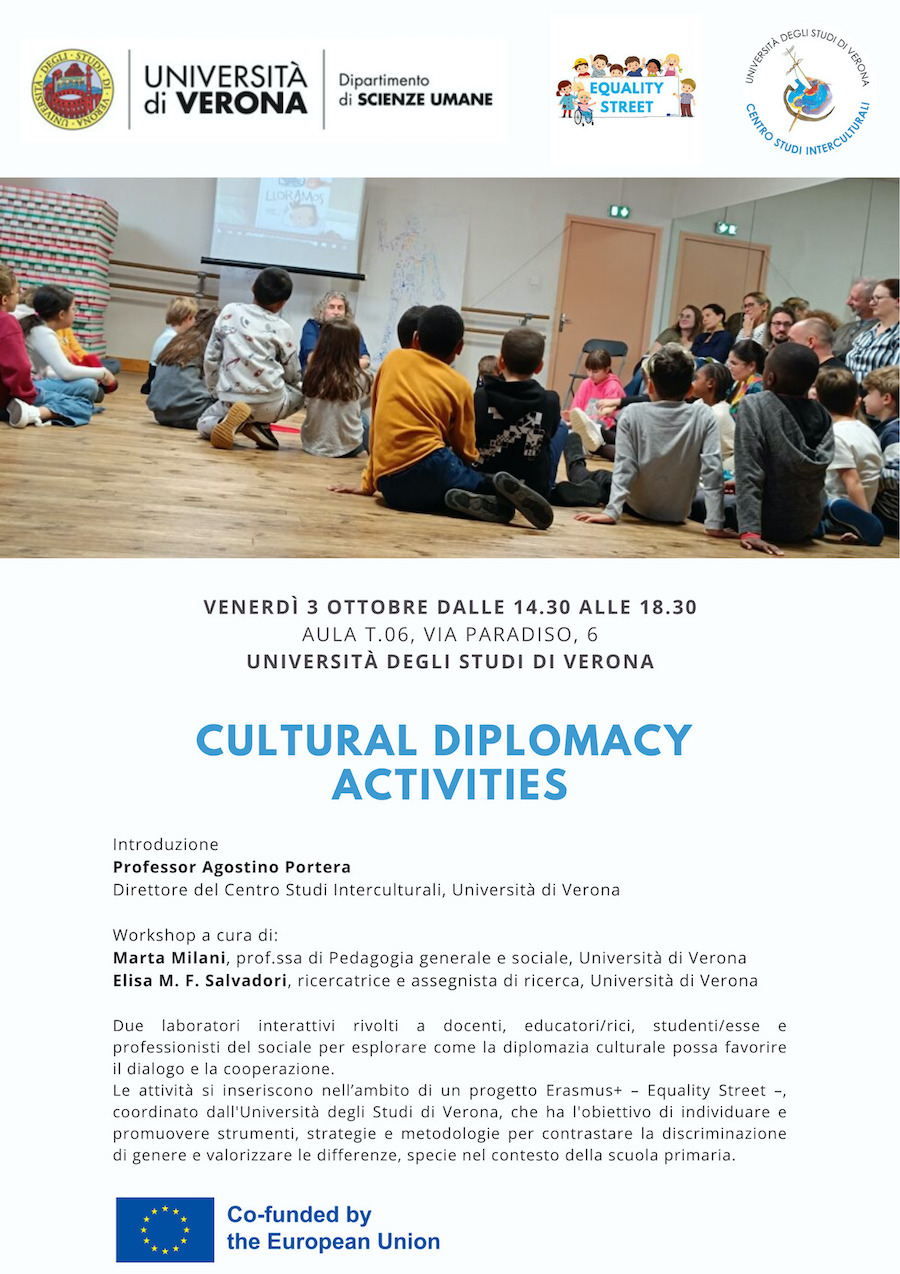Diplomazia culturale, dialogo e cooperazione - Laboratori - Centro Studi Interculturali - UniVerona - 2025