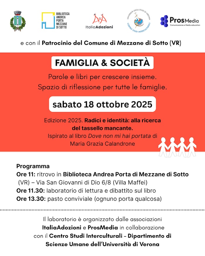 Famiglia & Società - Mezzane di Sotto VR - ItaliaAdozioni - ProsMedia - CSI