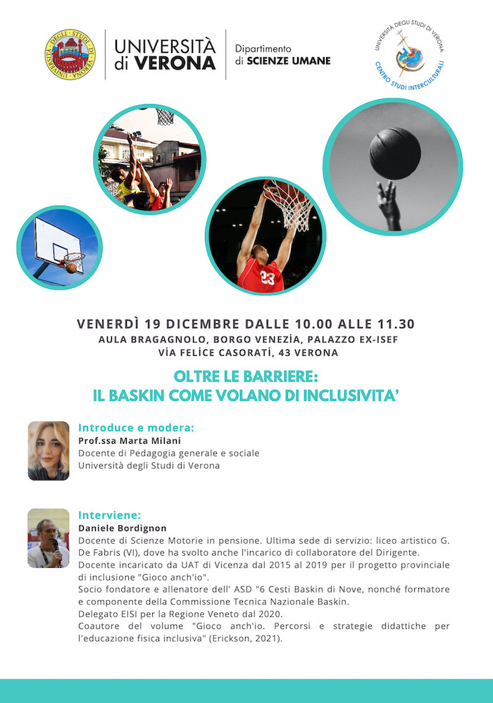 Baskin volano di inclusivita - UniVerona - Evento